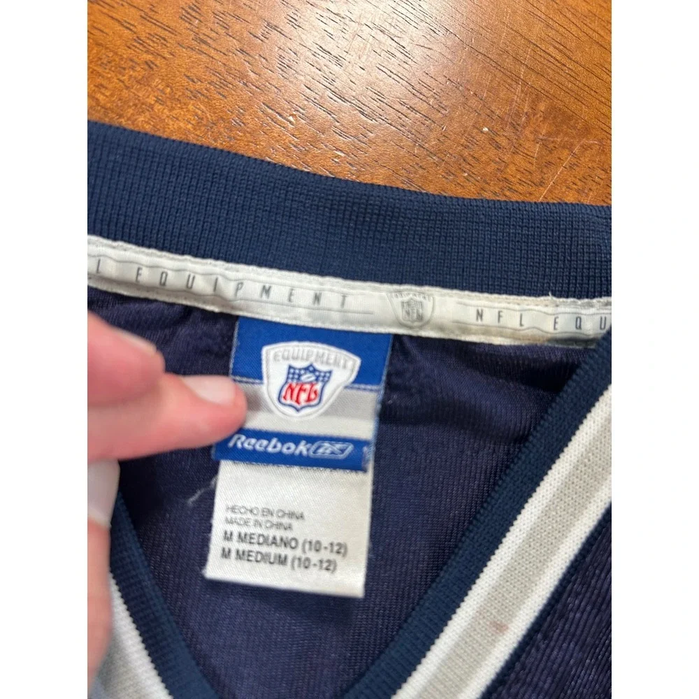 Reebok Tony Romo Dallas Cowboys Jersey Youth M Navy Blue NFL Football #9
